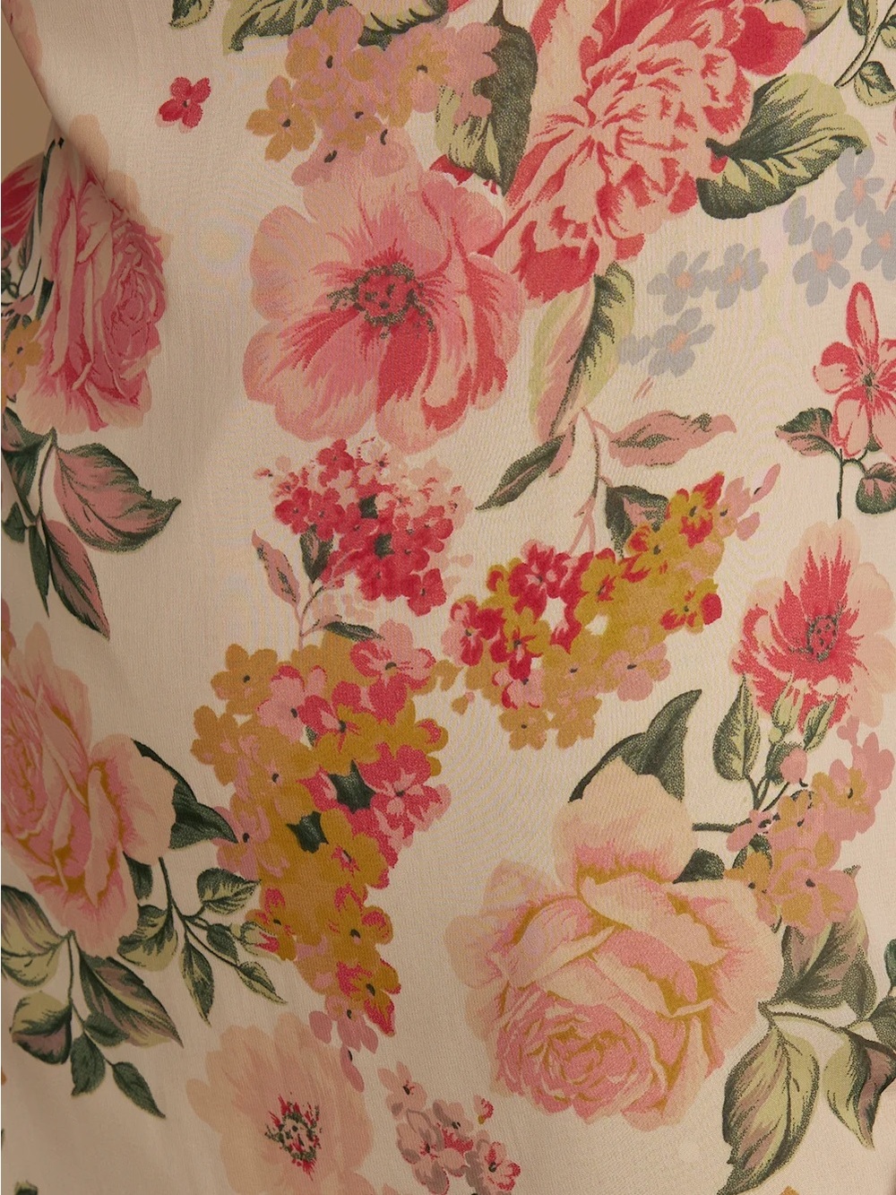 Lulu's Blush Floral Cowl Midi Dress - Picture 5 of 11